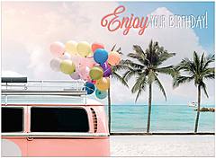 Birthday Beach Greeting Card A9022U-Y